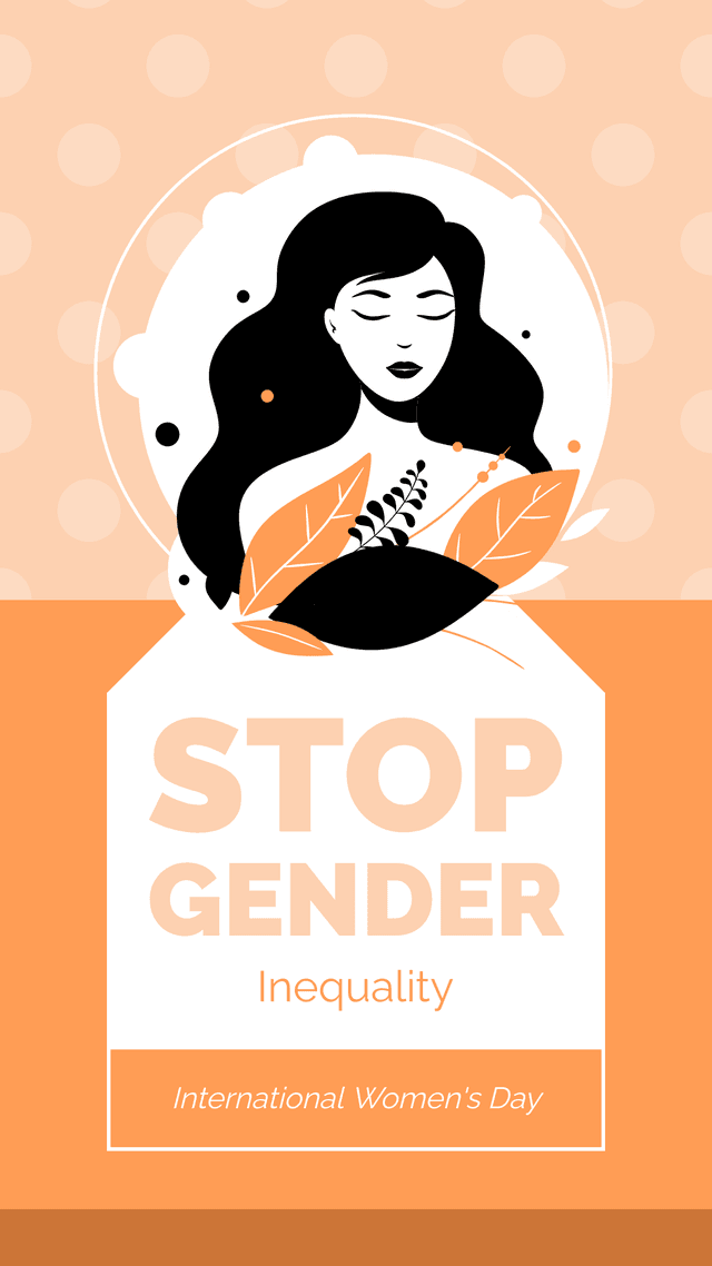 orange-stop-gender-inequality-illustrated-facebook-story-template-thumbnail-img