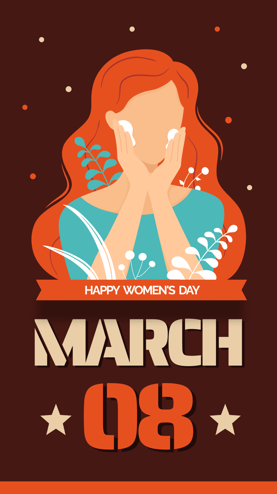 brown-background-happy-womens-day-facebook-story-template-thumbnail-img
