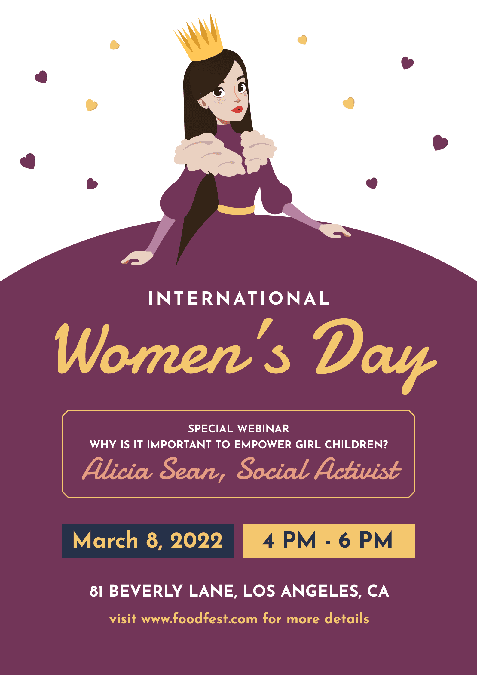 queen-illustration-womens-day-special-webinar-poster-template-thumbnail-img