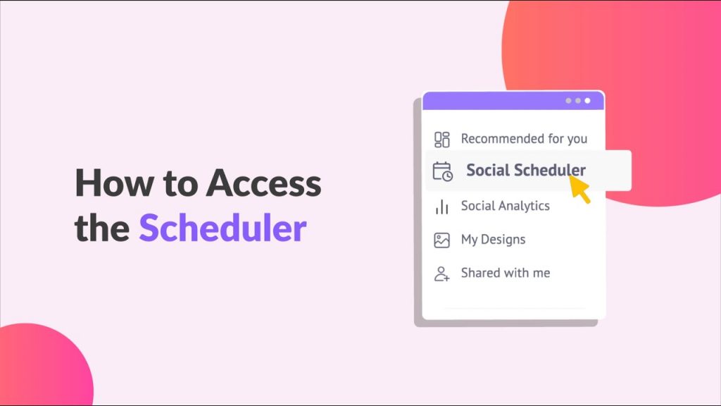 How to access the schedular