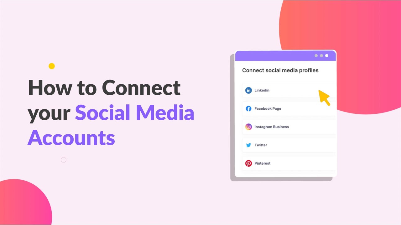 How to connect your social media accounts to picmaker