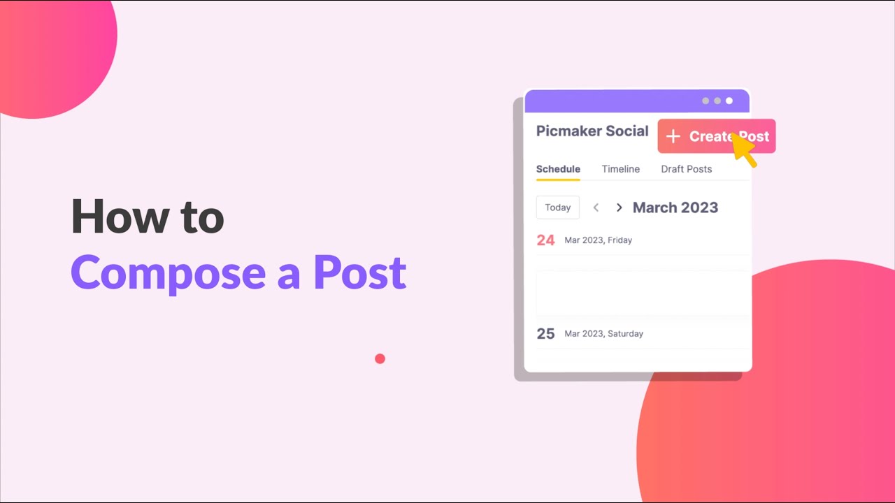 How to schedule a post on multiple social media platforms